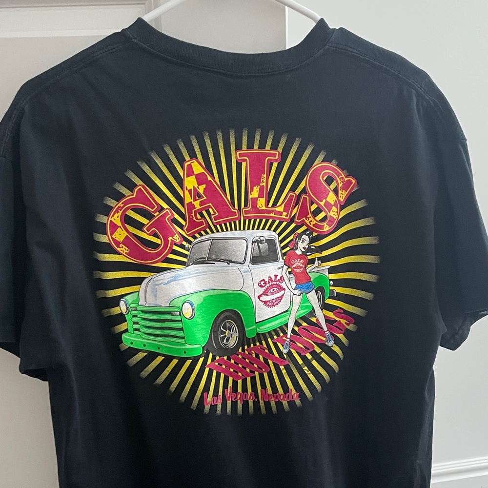 Gildan Vegas Black Tee with Red Graphic